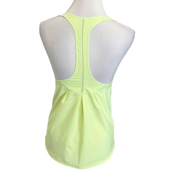 Lululemon Athletica Lightened Up Singlet Clear Mint Neon Tank Top Womens Size 2 - Picture 4 of 8